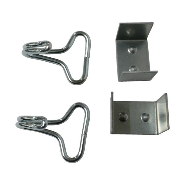 ユタカメイク 金具 ゴムロープ金具 20mm用二本線カギフック コの字金具 GA-10 1セット 367-5581（直送品）