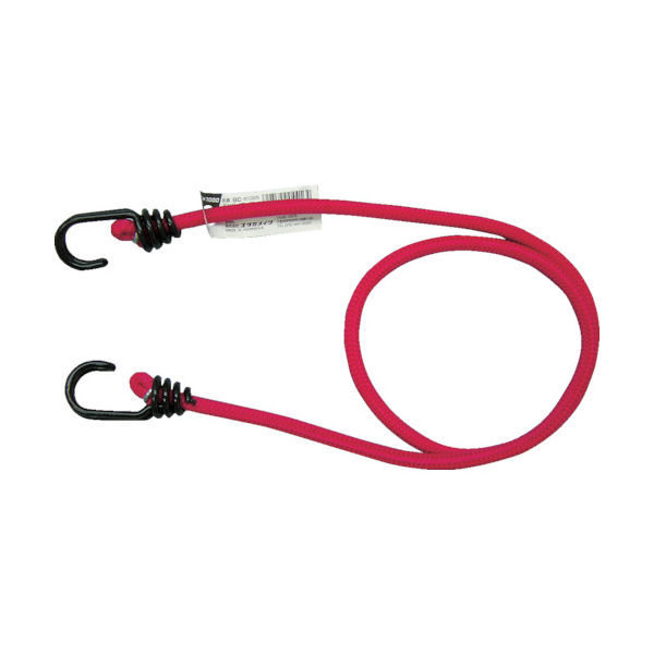 ユタカメイク ゴム バンジーコード 8mm×1000mm 赤 BC-81005 1本 367-5220（直送品）