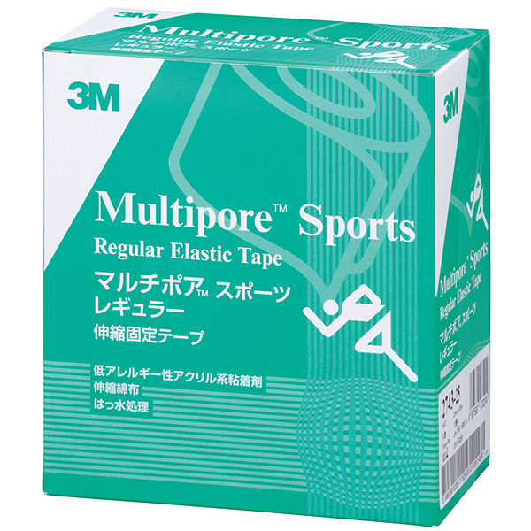 スリーエム マルチポアTM スポーツ伸縮固定テープ レギュラータイプ 25mm×5m 2743-25 1箱（12巻入）