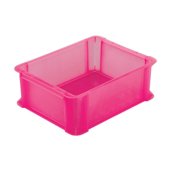 トラスコ中山 TRUSCO スケルトンカラーコンテナ スケルコン 9L 透明レッド TSK-910R 1個 342-6891（直送品）