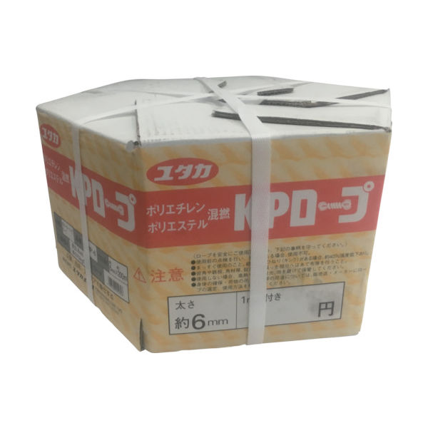 ユタカメイク KPメーターパックロープ 6mm×200m KMP-6 1巻 367-5777（直送品）