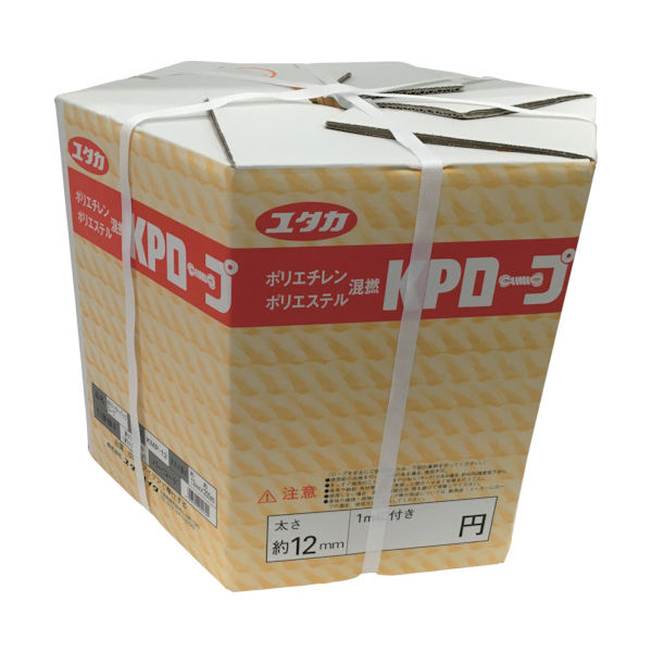 ユタカメイク KPメーターパックロープ 12mm×200m KMP-12 1巻 367-5769（直送品）