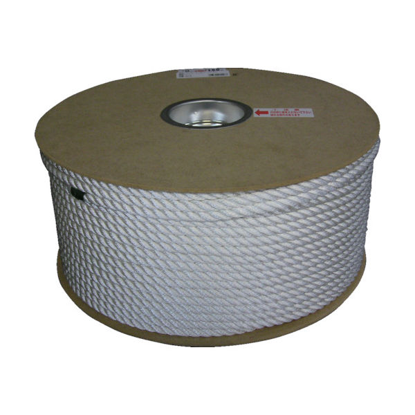 ユタカメイク ナイロン3ツ打ロープドラム巻 9φ×150m PRJ-5 1巻 370-8730（直送品）