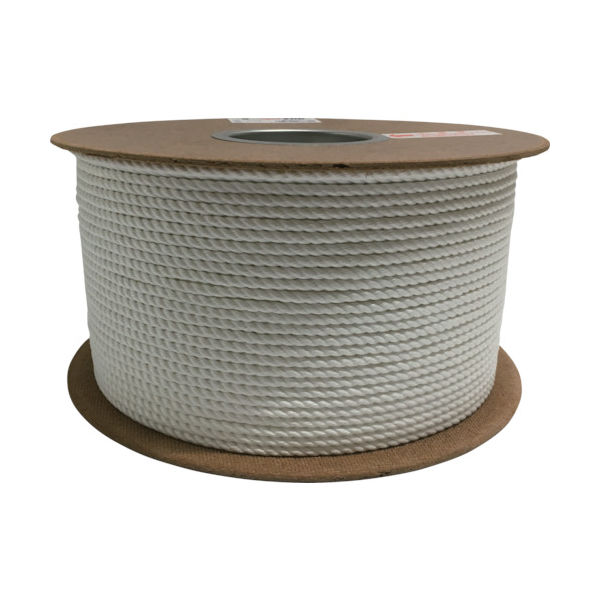 ユタカメイク ビニロンロープドラム巻 5φ×200m PRV-9 1巻 370-9001（直送品）