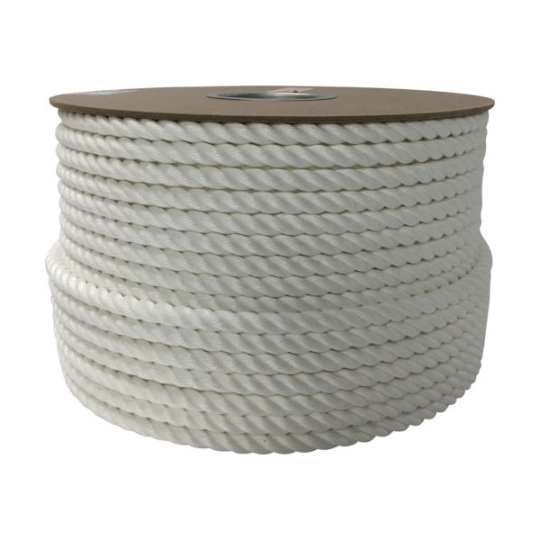 ユタカメイク ビニロンロープドラム巻 12φ×100m PRV-6 1巻 370-8977（直送品）