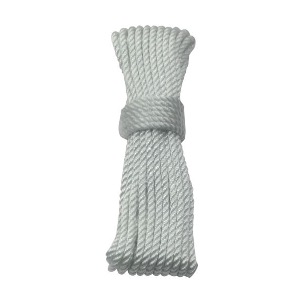 ユタカメイク ロープ ナイロンロープ3ツ打 5φ×10m A-72 1巻 367-4533（直送品）