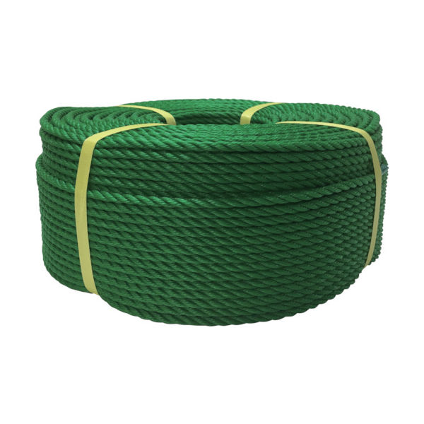 ユタカメイク ロープ PEロープ巻物 6φ×200m グリーン PE-103 1巻 367-6358（直送品）
