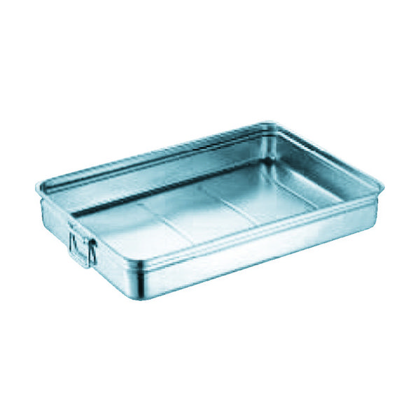 杉山工業 スギコ 18ー8ステンレス番重バット 小浅型 手付 370x290x80 SH-3729-08H 1枚 332-0227（直送品）