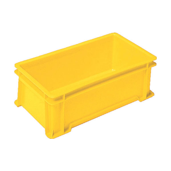 三菱ケミカル ヒシ S型コンテナ有効内寸504×252×173mm 黄 S-22 Y 1個 504-0906（直送品）