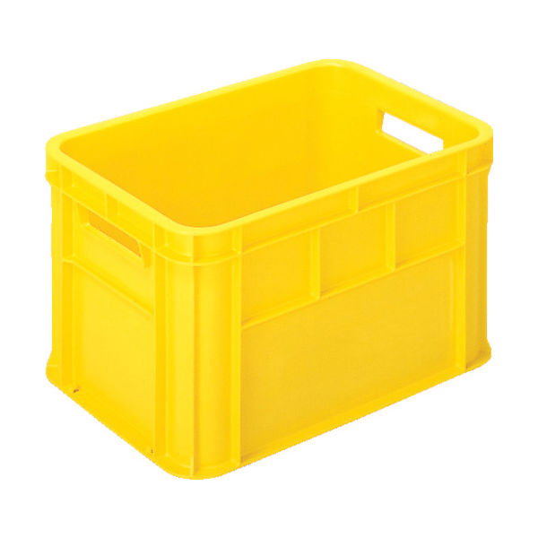 三菱ケミカル ヒシ S型コンテナ 有効内寸483×324×291mm 黄 S-45 Y 1個 509-4593（直送品）
