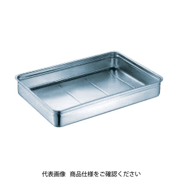 杉山工業 スギコ 18ー8ステンレス番重バット 大深型 手無 550x370x110 SH-5537-11 1枚 332-0537（直送品）