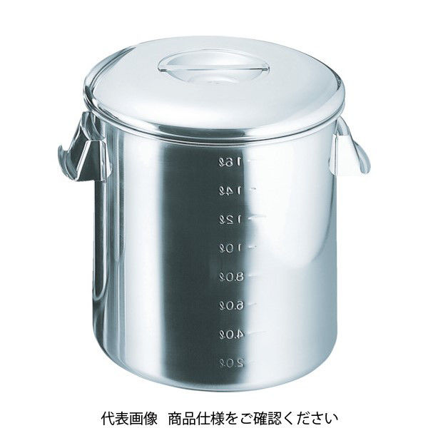 杉山工業 スギコ 18ー8目盛付深型キッチンポット 内蓋式 220x220 SH-4622D 1個 332-0341（直送品）