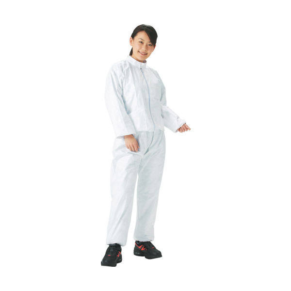 トラスコ中山 TRUSCO 【売切廃番】タイベック製作業服 立て襟ツーピース S DPM-502 1着 124-0153（直送品）