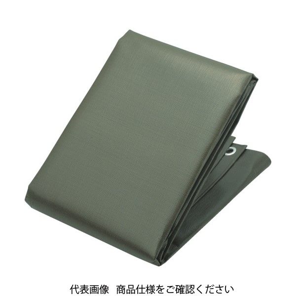 トラスコ中山 TRUSCO エコ超厚手UVシート#5000 ODグリーン 幅10.0mX長さ10.0m TUV50001010 1枚（直送品）