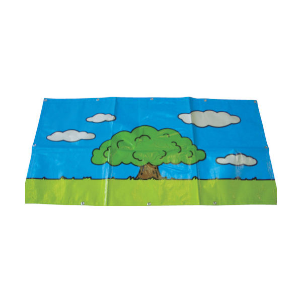 萩原工業 萩原 ターピー デザインシート(フェンスシート) 大樹 0.9m×1.7m TPDTI0917 1枚 351-7276（直送品）