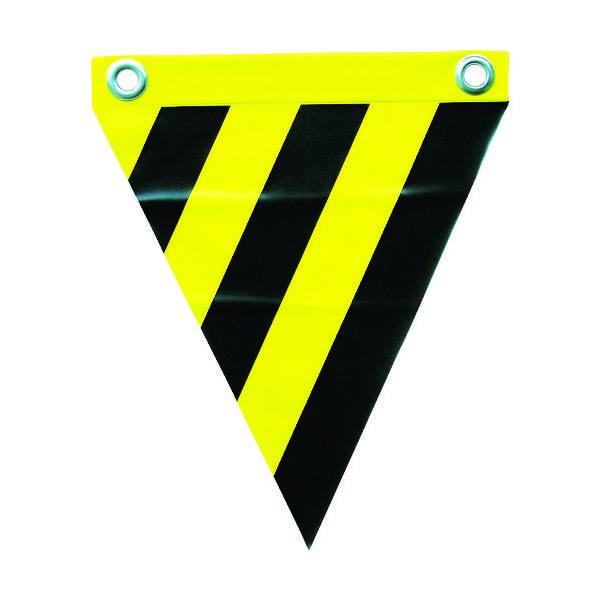 ユタカメイク 安全表示旗(ハト目・トラ模様) AF-1214 1袋(3枚) 351-4366（直送品）