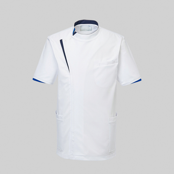 トンボメディカル メンズジャケット CM231 ホワイト L 医療白衣 1枚（取寄品）