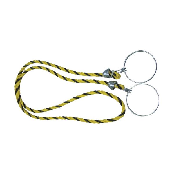 トラスコ中山 TRUSCO コーン用ロープ 標識 黄×黒 12mmX2m TCC-30 1個 360-0173（直送品）