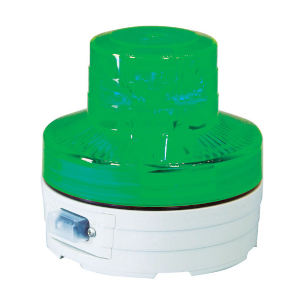 日動工業 日動 電池式LED回転灯ニコUFO 夜間自動点灯タイプ 緑 NU-BG 1個 368-6515（直送品）