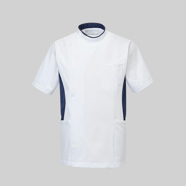 トンボメディカル メンズジャケット CM232 ホワイト M 医療白衣 1枚（取寄品）