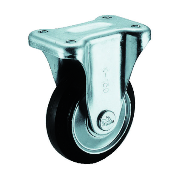 シシクSISIKUアドクライス シシク スタンダードプレスキャスター ゴム車輪 固定 250径 WK-250 1個 137-3005（直送品）