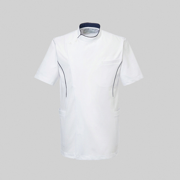 トンボ トンボメディカル メンズジャケット CM233 ホワイト LL 医療白衣 1枚（取寄品）