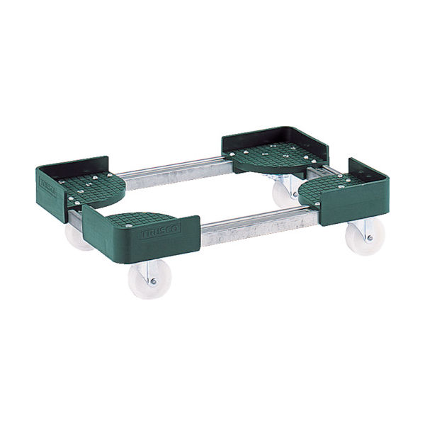 トラスコ中山 TRUSCO 伸縮式コンテナ台車 内寸500ー600X500ー600 スチール製 FCD-5050 1台 512-5243（直送品）