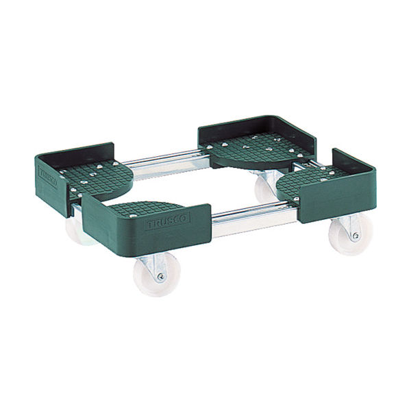 トラスコ中山 TRUSCO 伸縮式コンテナ台車 内寸400ー500X600ー700 SUS製 FCD-4060SUS 1台 344-8932（直送品）