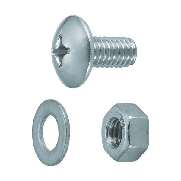 トラスコ中山 TRUSCO 軽量棚用ステンレスボルト・ナットセット M6X12 SUS304 SUS-BNW40 1セット 507-3031（直送品）