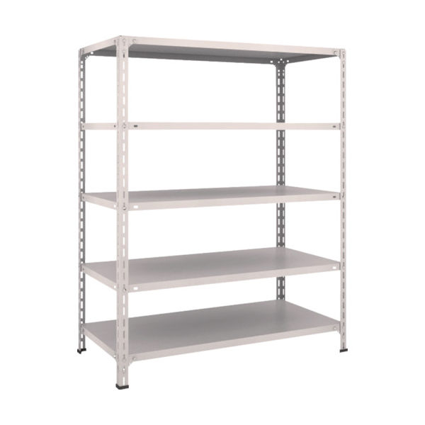 TRUSCO スチールラック 軽量棚開放型 W1200XD600XH1500 5段 ネオグレー 54W-15 NG 1台(1個)（直送品）