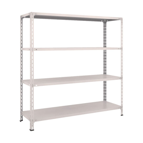 TRUSCO スチールラック 軽量棚開放型 W1500XD450XH1500 4段 ネオグレー 55X-14 NG 1台(1個)（直送品）