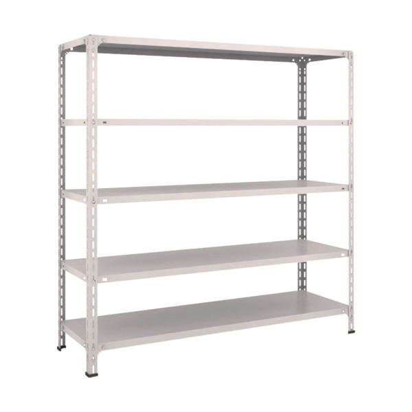 TRUSCO スチールラック 軽量棚開放型 W1500XD450XH1500 5段 ネオグレー 55X-15 NG 1台(1個)（直送品）