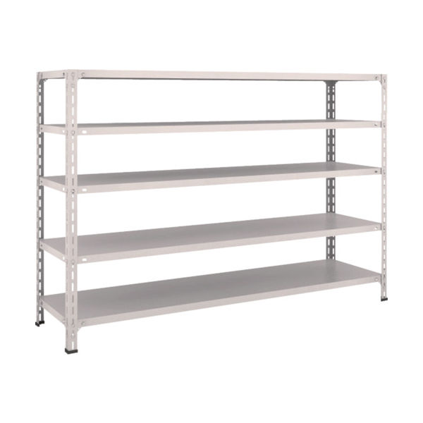 TRUSCO スチールラック 軽量棚開放型 W1800XD450XH1200 5段 ネオグレー 46X-15 NG 1台(1個)（直送品）