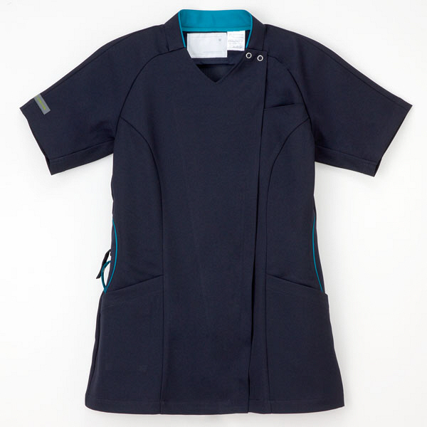 ナガイレーベン PRO-FUNCTION 女子スクラブ 医療白衣 半袖 ネイビー M ML-5362（取寄品）