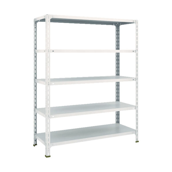 TRUSCO スチールラック 軽量棚開放型 W1200XD450XH1500 5段 ネオグレー 54X-15 NG 1台(1個)（直送品）