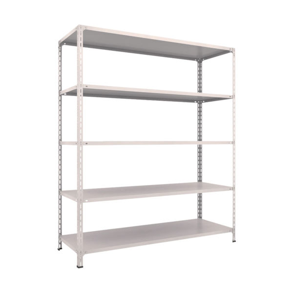 TRUSCO スチールラック 軽量棚開放型 W1800XD600XH2100 5段 ネオグレー 76W-15 NG 1台(1個)（直送品）