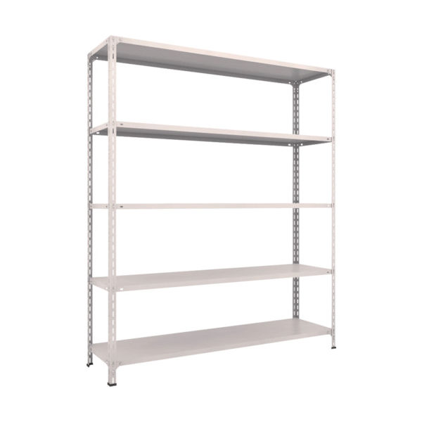 TRUSCO スチールラック 軽量棚開放型 W1800XD450XH2100 5段 ネオグレー 76X-15 NG 1台(1個)（直送品）