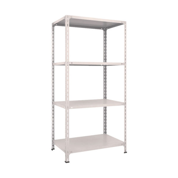 トラスコ中山 TRUSCO スチールラック 軽量棚開放型 W875XD600XH1800 4段 ネオグレー 63W-14 NG 1台(1個)（直送品）
