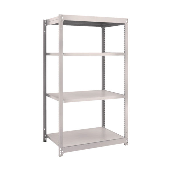 TRUSCO スチールラック M1.5型軽中量棚 860×595×H1500 4段単体 ネオグレー M1.5-5364 NG（直送品）