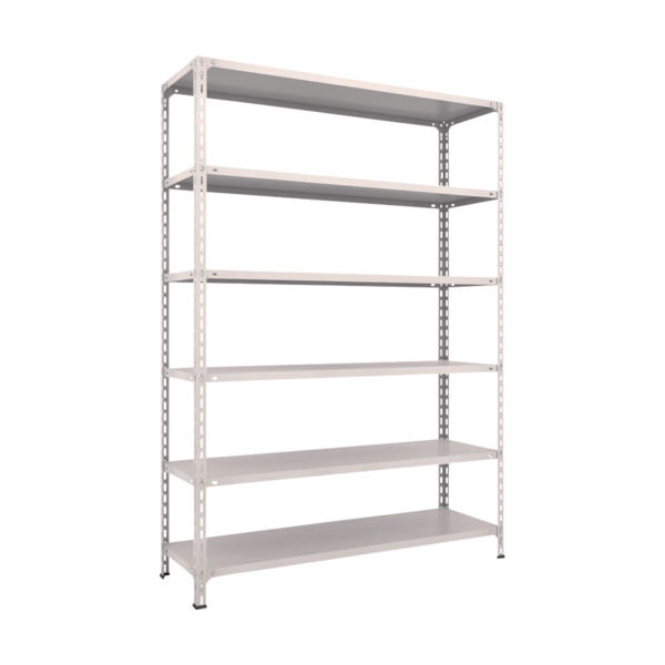 TRUSCO スチールラック 軽量棚開放型 W1500XD450XH2100 6段 ネオグレー 75X-16 NG 1台(1個)（直送品）