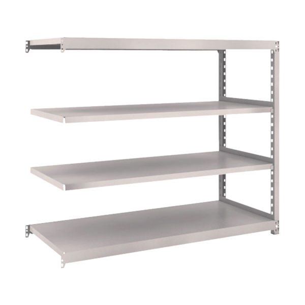 軽中量ボルトレス棚 M2型（200kgタイプ、高さ1200mm、4段タイプ）連結型（高さ1200mm 棚段数4段タイプ）