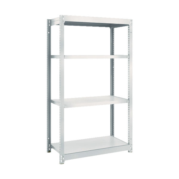 TRUSCO スチールラック M1.5型軽中量棚 860×445×H1500 4段単体 ネオグレー M1.5-5344 NG（直送品）