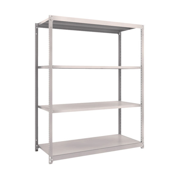 TRUSCO スチールラック M1.5型軽中量棚 1460×595×H1800 4段単体 ネオグレー M1.5-6564 NG（直送品）