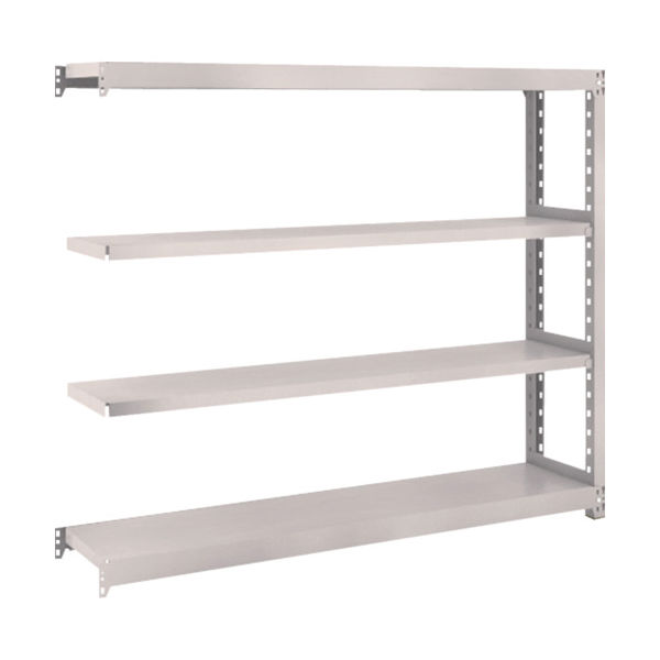 TRUSCO スチールラック M2型軽中量棚 1460×300×H1200 4段 連結 ネオグレー M2-4534B NG 1セット(1個)（直送品）