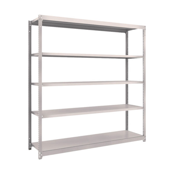 TRUSCO スチールラック M1.5型軽中量棚 1760×445×H1800 5段単体 ネオグレー M1.5-6645 NG（直送品）