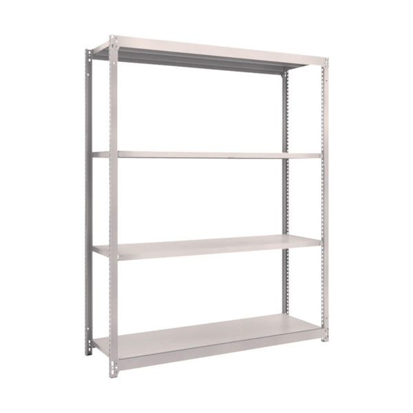 TRUSCO スチールラック M1.5型軽中量棚 1460×445×H1800 4段単体 ネオグレー M1.5-6544 NG（直送品）