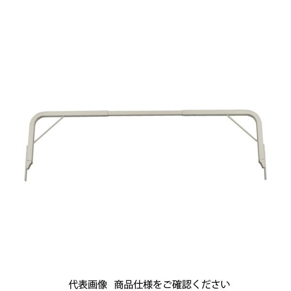 TRUSCO スチール製軽量ボルト式棚用オプション アーチ型転倒防止バー 適用通路幅820~1120mm ネオグレー TB-L1100 NG（直送品）