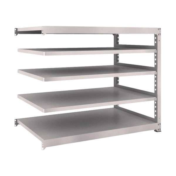 TRUSCO スチールラック M3型中量棚 1500×921×H1200 5段 連結 ネオグレー M3-4595B NG 1セット(1個)（直送品）