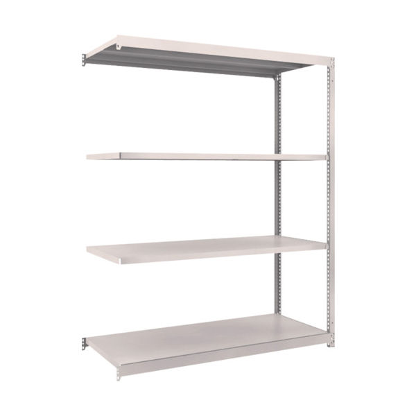 TRUSCO スチールラック M1.5型軽中量棚 1460×595×H1800 4段連結 ネオグレー M1.5-6564B NG（直送品）