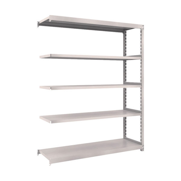 TRUSCO スチールラック M2型軽中量棚 1460×450×H1800 5段 連結 ネオグレー M2-6545B NG 1セット(1個)（直送品）